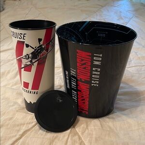 Mission: Impossible Black and Red Popcorn Bucket Set